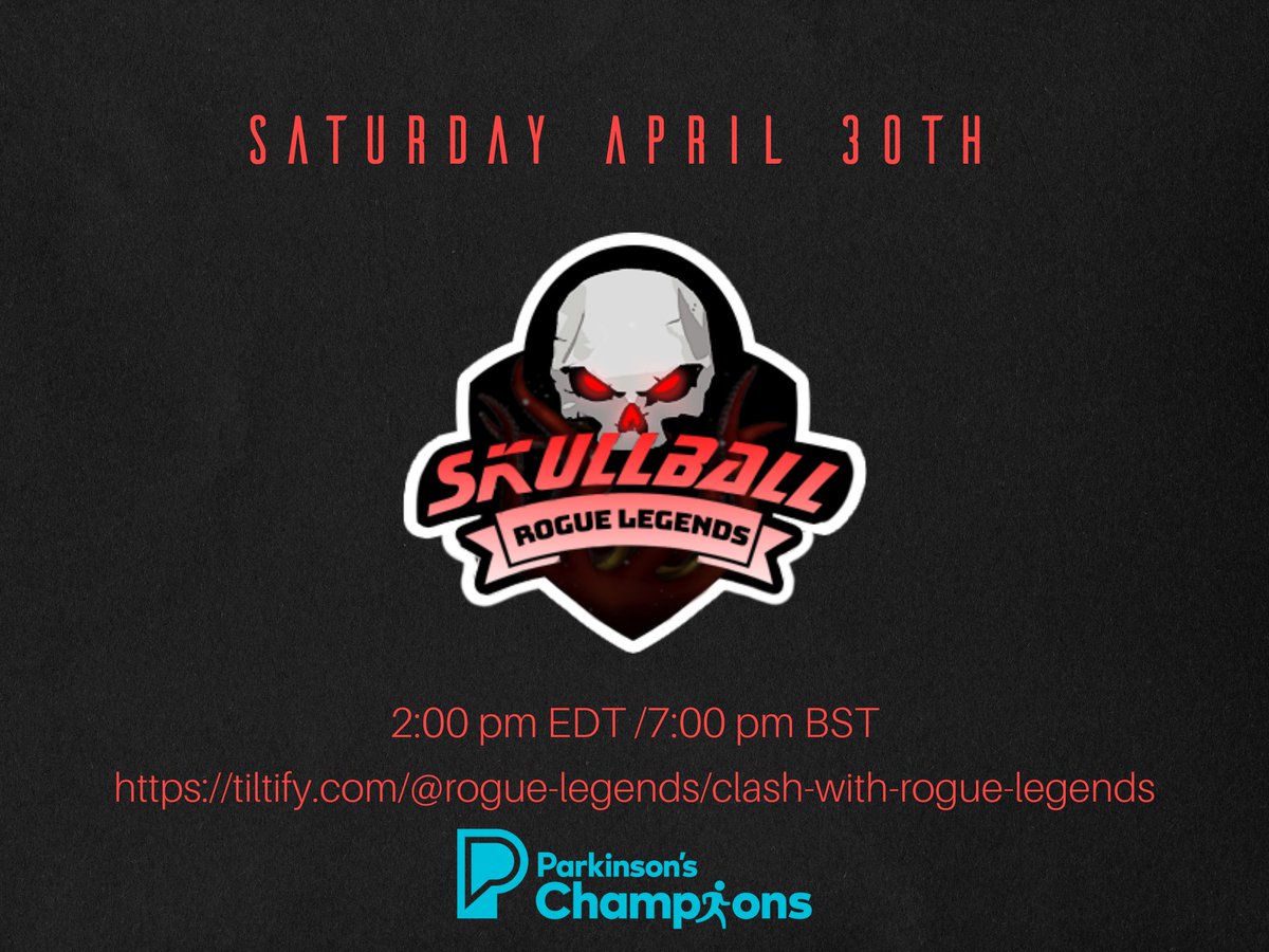 We are thrilled to announce that we are once again joining <a href="/RaceOfLegends/">Race of Legends</a> Clash for the Cause benifiting <a href="/ParkinsonDotOrg/">Parkinson's Foundation</a>

It's time to play Fortune's Skullball! Registration is now open for teams of 3. roguelegends.online/skullball

#seaofthieves #playmoreskullball