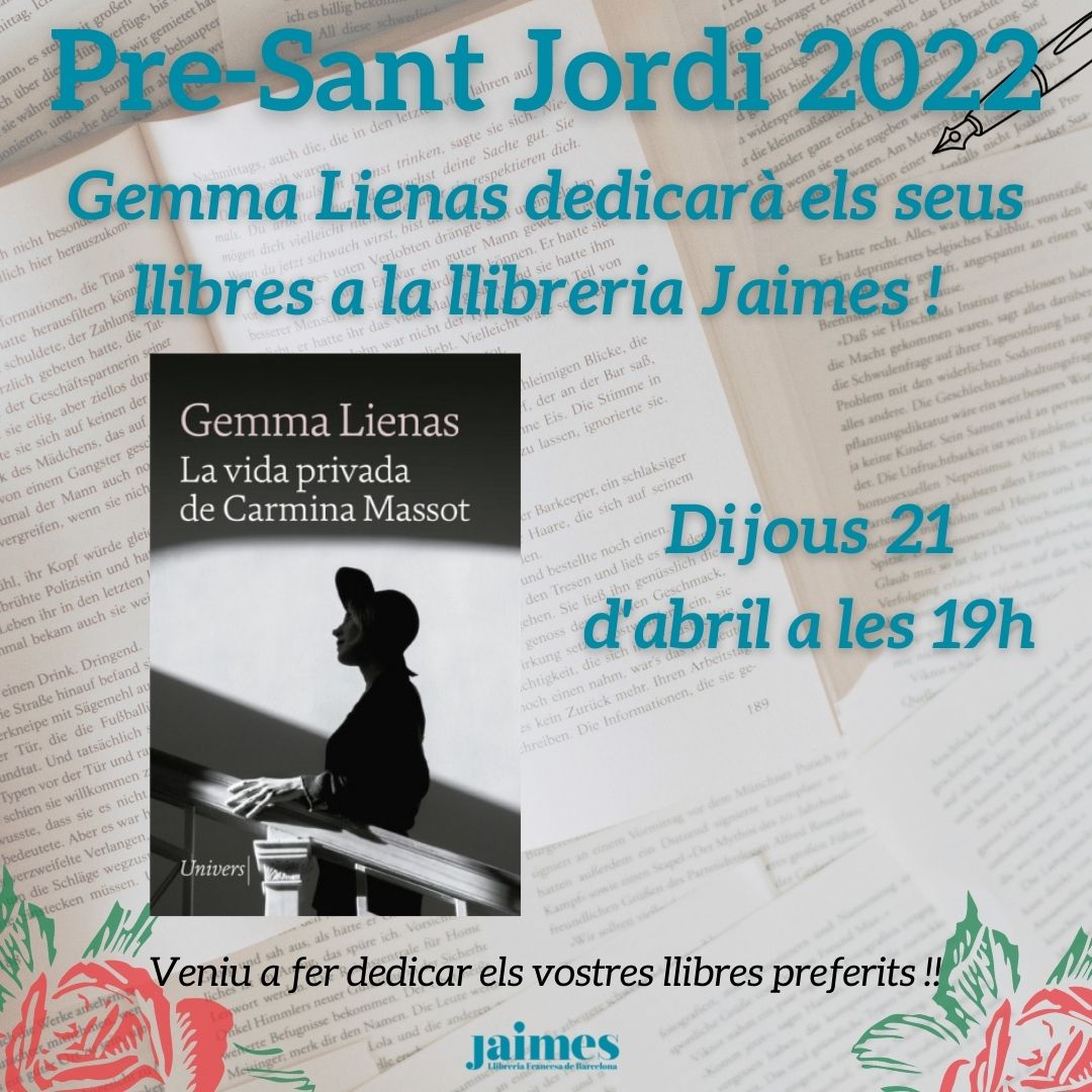 Signatures pre-Sant Jordi !!!! 🌹📚 ✨ @gemmalienas dedicarà els seus llibres ✨ Dijous 21 d'abril a les 19h a la llibreria!! #santjordi #santjordi2022 #santjordibarcelona #llibreria