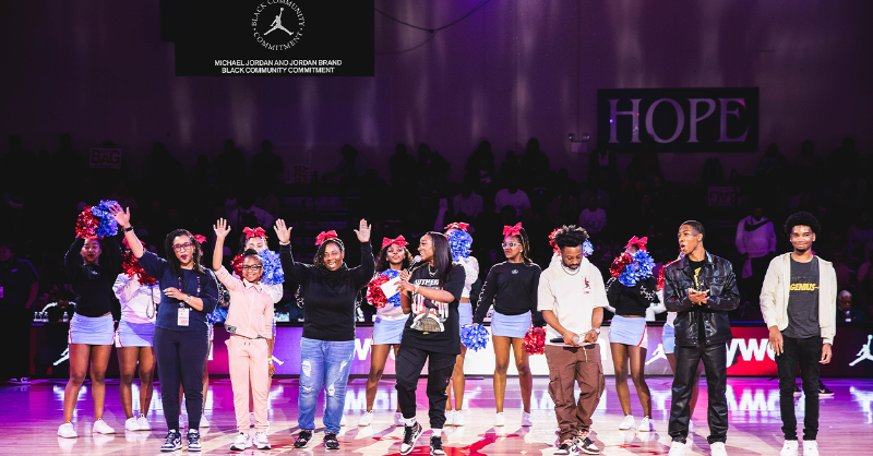 Jumpman23's tweet photo. ICYMI, in conjunction with JBC, Michael Jordan and Jordan Brand are pleased to announce donations of $500,000 each to the Black Community Commitment’s latest grantees: @HiddenGeniusPro and @YWCAChicago’s TechGYRLS to support their work in the city of Chicago.

Learn more here ⬇️