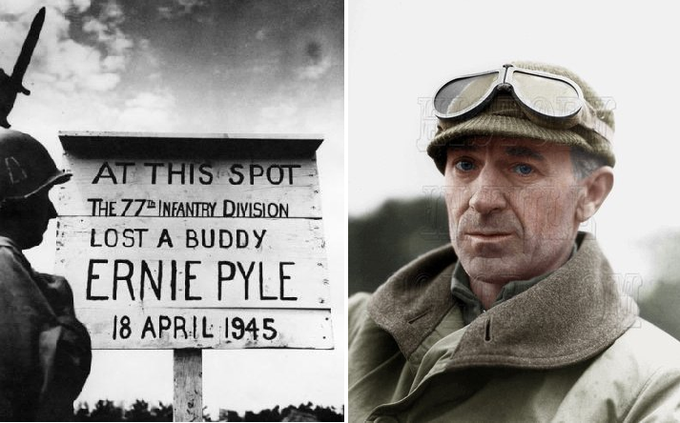 LiterateIndy's tweet image. On this day 77 years ago, Pulitzer Prize-winning Indiana journalist Ernie Pyle was killed during the Battle of Okinawa: 
archive.nytimes.com/www.nytimes.co…