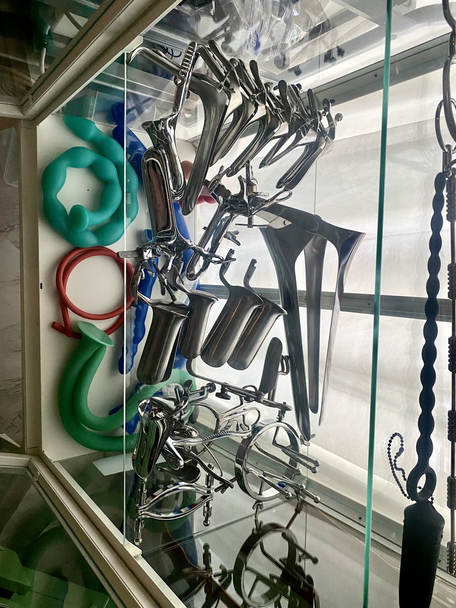 The speculum collection is truly outrageous. And this isn’t even all of them 🥵
