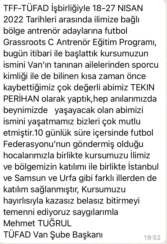 Rahmetli Tekin amcamızın ismini böyle güzel bir organizasyonda kullanarak bizleri onore eden @MehmetOzoTug hocamıza PERİHAN ailesi olarak teşekkürlerimizi sunuyoruz. <a href="/ogunperihan/">Ogün Haydar Perihan</a> <a href="/Obenperihan/">Cengiz Oben Perihanoğlu</a> <a href="/meteper/">mete perihan</a>