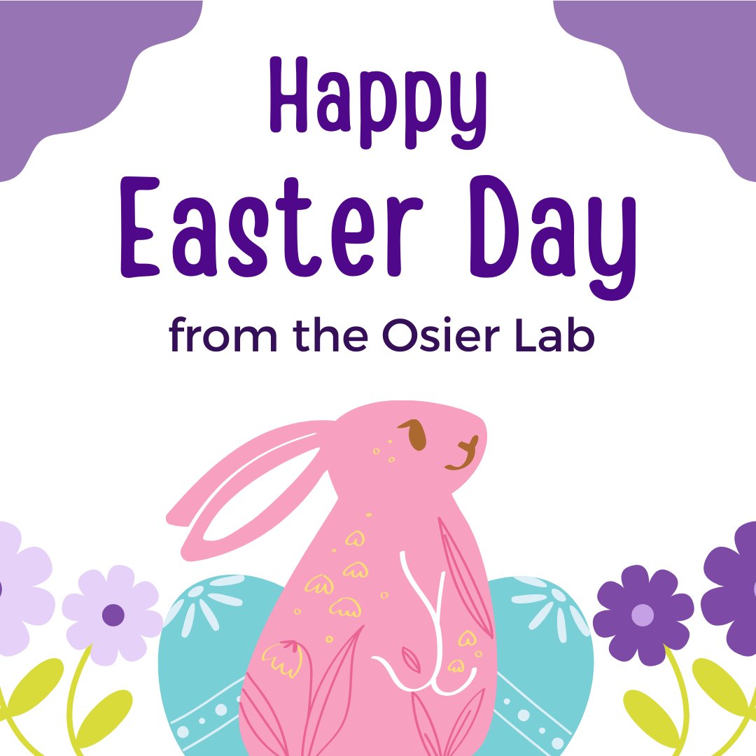 The #OsierLab wishes everyone who celebrates a happy Easter! Easter is an important Christian holiday that celebrates the resurrection of Jesus Christ. Some #Easter traditions include Easter eggs and games such as egg decorating, egg rolling, and egg hunting. 

#Inclusivity