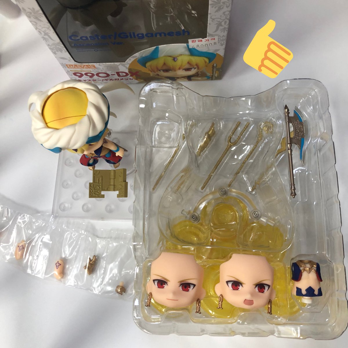 0_190607's tweet photo. 페그오 캐스터 길가메시 넨도 판매/양도합니다.

ㅅㅊㅇ 
페그오 캐스터 갈가메시 넨도로이드 https://t.co/1RkZAvmFlz