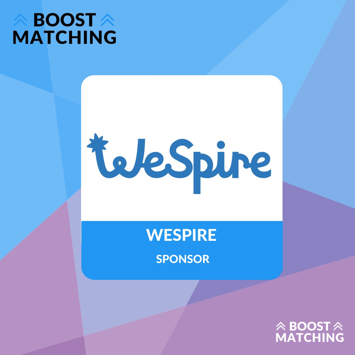 BoostMatching's tweet image. We are absolutely thrilled to welcome @goWeSpire as a sponsor of this year's Boost Matching Conference.
See you in Atlanta boostmatching.com