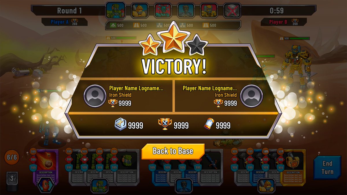 REBEL_BOTS's tweet photo. 💫 Hit 10k Discord Members
💫 Goldy Sold today 🔥 
💫 New game screenshots for victory/defeat 

Only fitting now that we show you those screenshots. 

Will you be the one to conquer the leaderboards when #XoilWars launches? https://t.co/6HzltK04Ns
