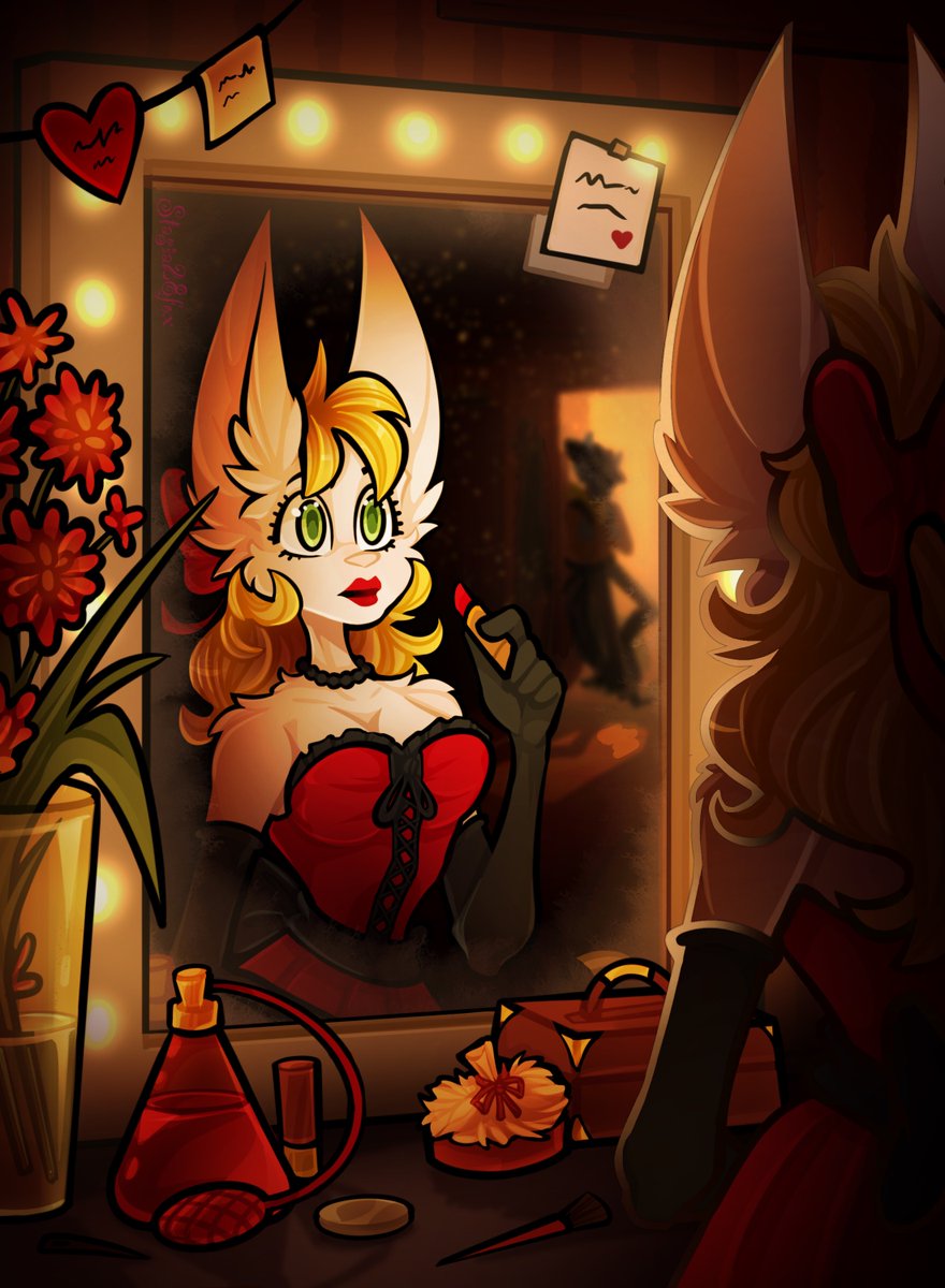 StasiaFox16's tweet photo. In the dressing room👠

#Furry #artwork #furryart #furryartwork https://t.co/P6ZmBoLusx