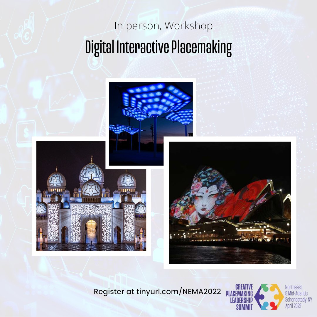 In just a few days, Robb Pope of Digital Ambiance &amp; Nick Moser of One Hat One Had will be presenting at the Creative Placemaking Leadership Summit! Check out their talk on Digital Interactive Placemaking!

buff.ly/3J87VFM