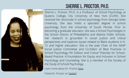 gsucehd's tweet image. CEHD alumni Kizzy Albritton, Erin Harper, Tamika La Salle and Sherri Proctor were named 2022 Black Leaders in School Psychology by the Social Justice Committee of the Trainers of School Psychologists. Congratulations!