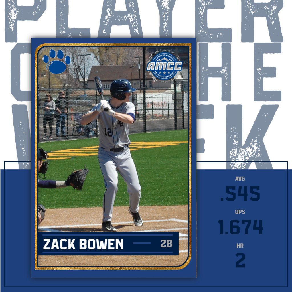 PSBAthletics's tweet photo. "You deserve it 👏 👏 👏👏👏"

@BehrendBaseball  takes home both AMCC Weekly Awards as Bowen and Zick help Lions to 5-0 week!

#LionUp | #BehrendLions https://t.co/kUSo7J7RMT