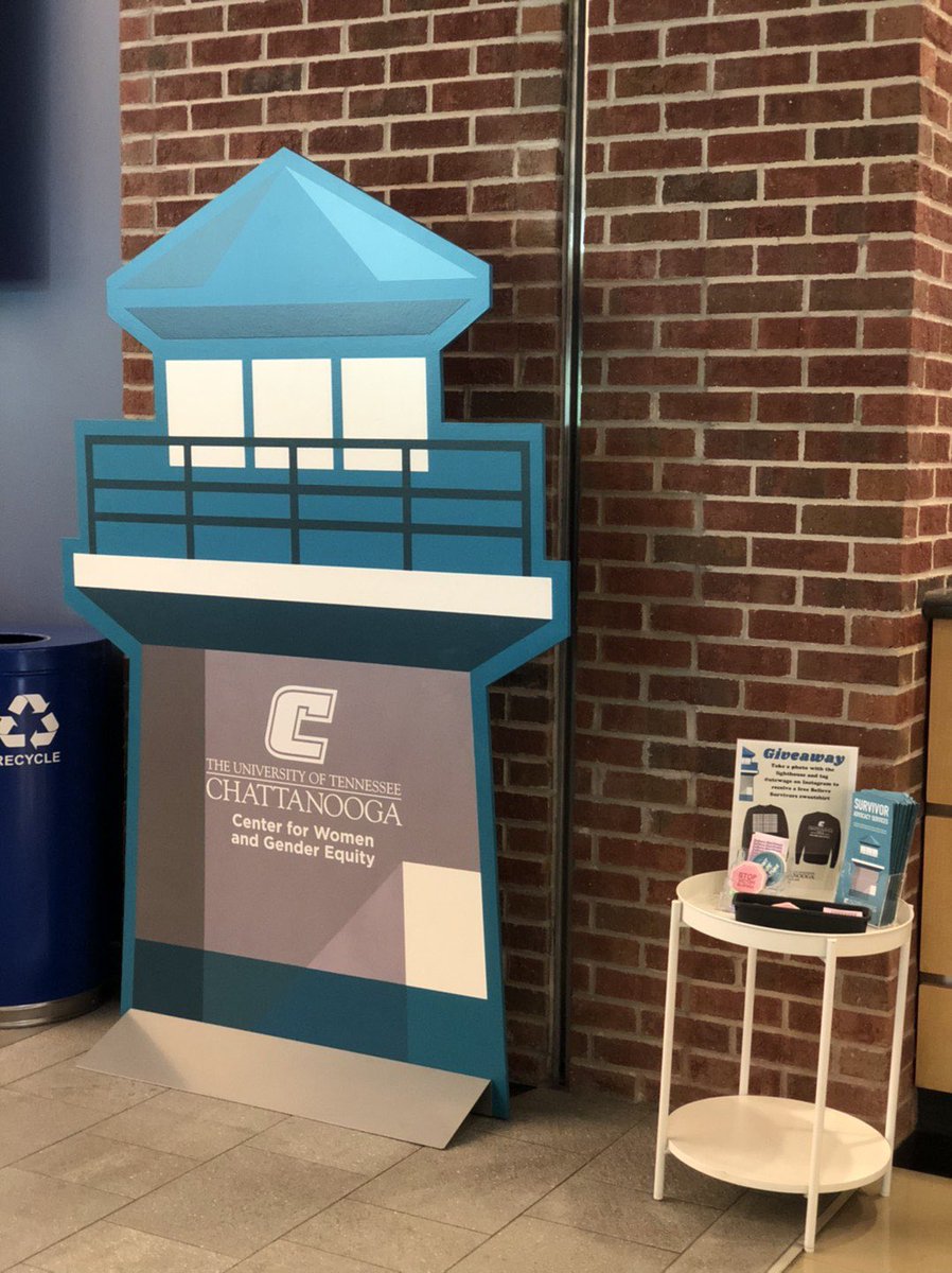 Another lighthouse location for another week 🧐 if you can find it, take a selfie to post on Instagram and tag our page (utcwage) you can win a Believe Survivors sweatshirt (while supplies last) in honor of Sexual Assault Awareness Month.  
(hint: 🧑‍🎓📚📖)