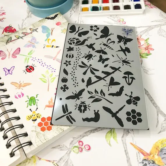 CraftingSpratt's tweet image. The Bugs Life #Journal Stencil is great for adding artistic flares to journal pages or just great fun for the little ones to record some of the nature they are seeing all around them. Shop here: buff.ly/3DRPXp8
🐝🐞 #JournalAddict #JournalTips #Nature #Stationery