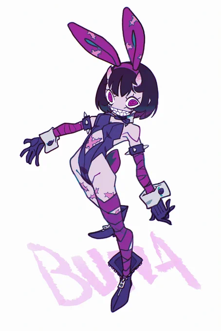 I couldn't resist to draw a Bunny Mona !

So here's Buna... 