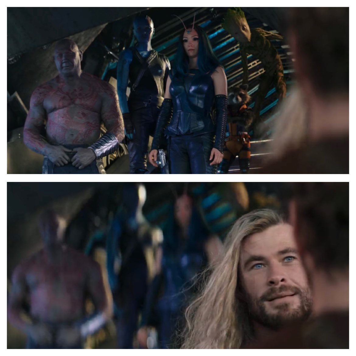 Ras_Al_Him's tweet photo. @prattprattpratt @chrishemsworth @TaikaWaititi @MarvelStudios @thorofficial We need to make this a new meme format https://t.co/FkWv60BKyT