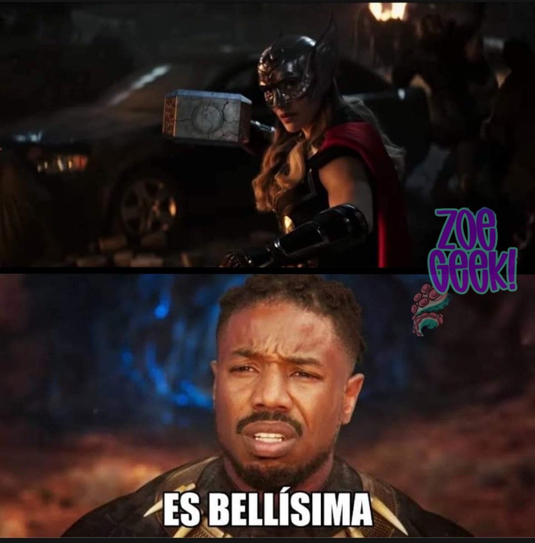 ZoeGeek1's tweet photo. #MemeGeek!

¿Que opinan fans de Natalie Portman?

#Thor #ThorLoveAndThunder #NataliePortman  #ThorJaneFoster #marvelcinematicuniverse 

#ZoeGeek! https://t.co/s940A1uT5I