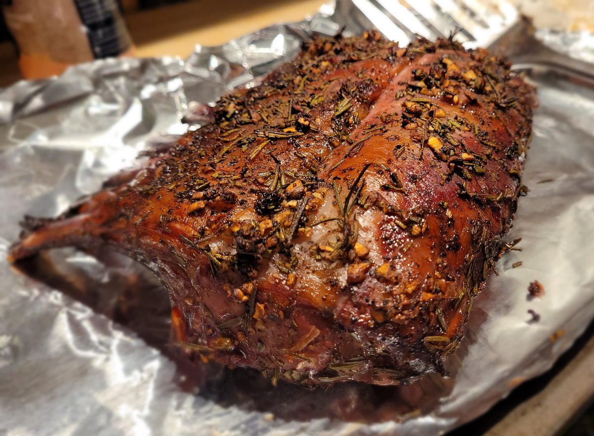 ActionOnAir's tweet photo. That moment when you smoke a Rack of Lamb and it comes out perfect! #ManWhoCooks #ManWhoGrills https://t.co/KoEUiAKJbN