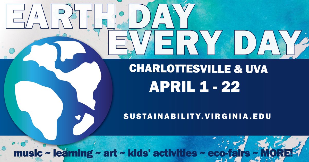 sustainableuva's tweet photo. #EDED 🌍
M: #Climate Report Presentation
T: Investing in Change
W: #Ecotherapy
F: #SaveaPlanet Fair, #NatureforWellness, #EarthDay @ Mad Bowl, #ClimateMarch, #FridaysfortheFuture
S: Public Workday, Stream #CleanUp, Earth Day Service
Info/register:
https://t.co/LkhOoLcJSM https://t.co/xugYA7bSg8