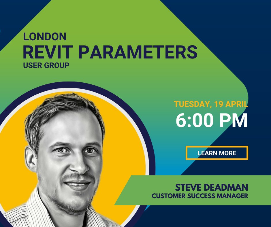IdeateSoftware's tweet image. Can’t wait for Steve Deadman's presentation at the London Revit User Group (#LRUG) tomorrow. 

✔️ April 19, 2022 
✔️ 6:00 p.m. BST 
✔️ ow.ly/1CY250ILKAT
✔️ This event is by invitation only. 

Ping us for more information on this Revit topic.