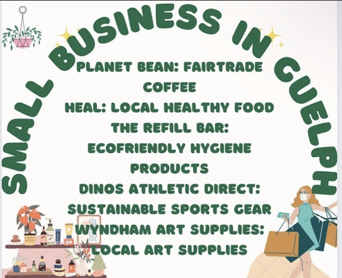 Hey Lions! Here’s some quick info. on why we should try to shop local and a quick list of a few of our favourite local businesses 🤍🌳🌼