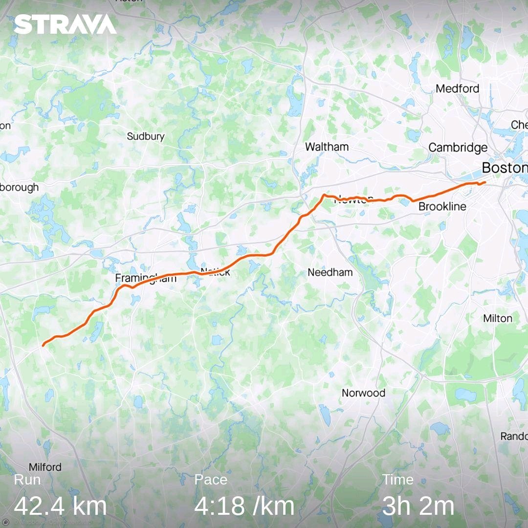 I ran #Boston126 the crowds and volunteers were amazing drove me to a PB #totallybragging