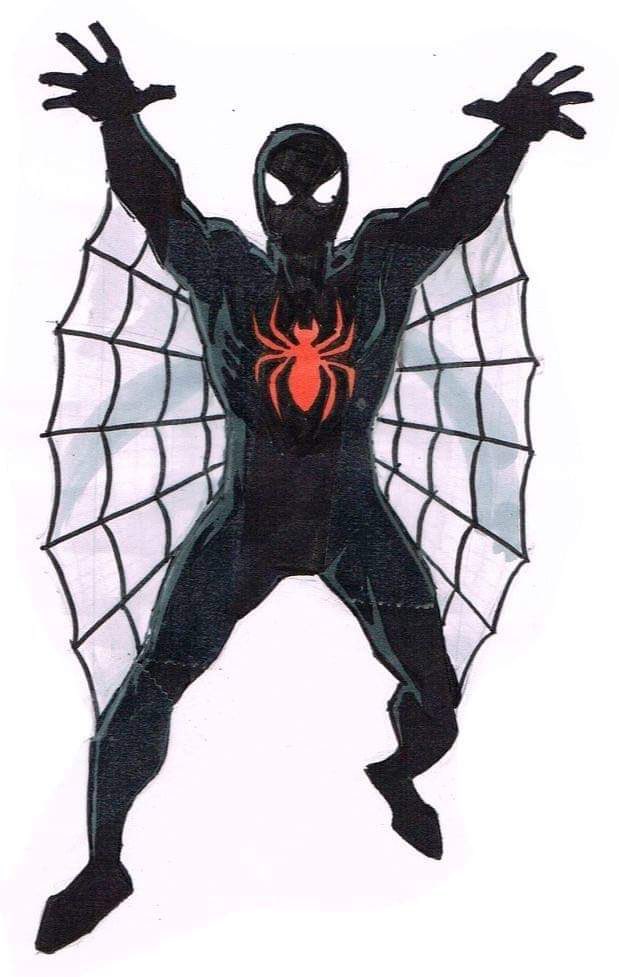 RT @REAL_EARTH_9811: Black suit Spider-Man's early design https://t.co/DzD4f8rwZM