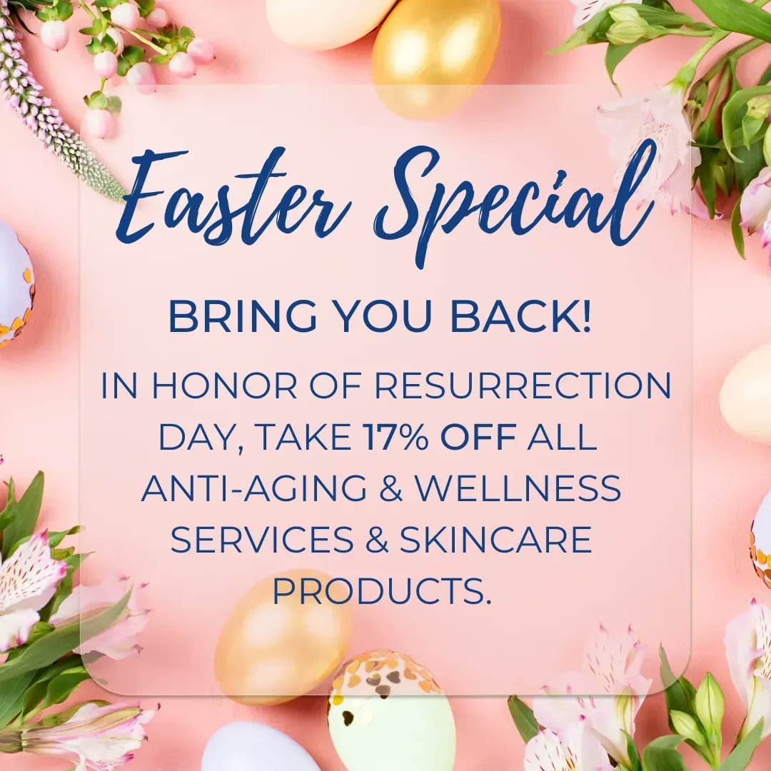 jshealthcaremd's tweet photo. 🐇 Every bunny wins this #Easter – Bring YOU back!! In honor of Resurrection Day, take 17% off anti-aging & wellness services & skincare products.
#EMTONE #EmsculptNEO #Emsell #SecretRF #IPL #PRP & more!
T&Cs apply Offer valid until 4/18 ➡️ https://t.co/BK39wUZapj
#winterpark https://t.co/Q7te2MLpU2