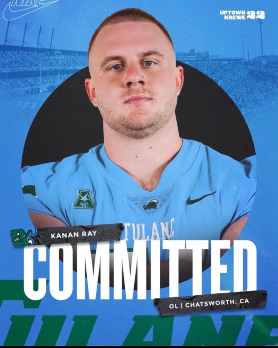 Excited to say I’ll be joining the Tulane University football family and pursuing a masters degree in Sport Studies. #RollWave 🌊