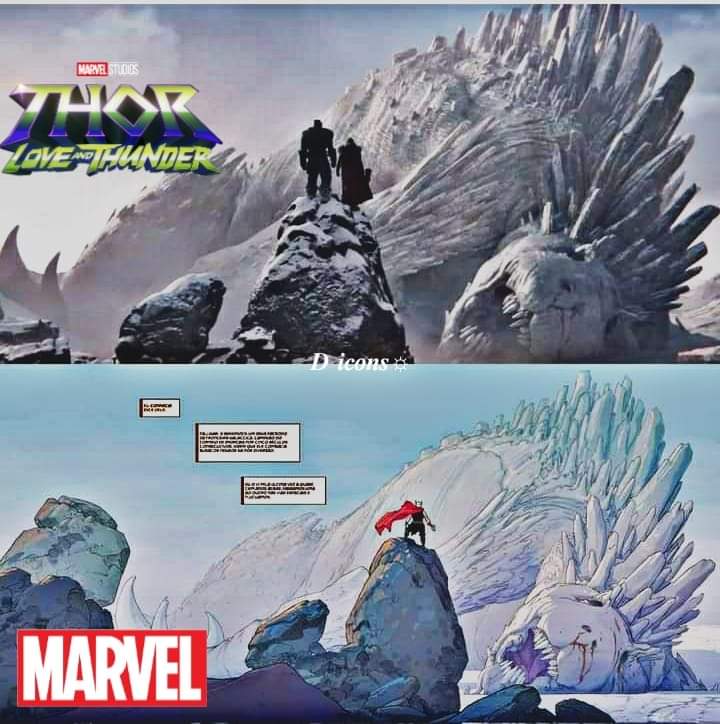 Ja vi que thor amor e trovão vai ser IDENTICO aos quadrinhos.