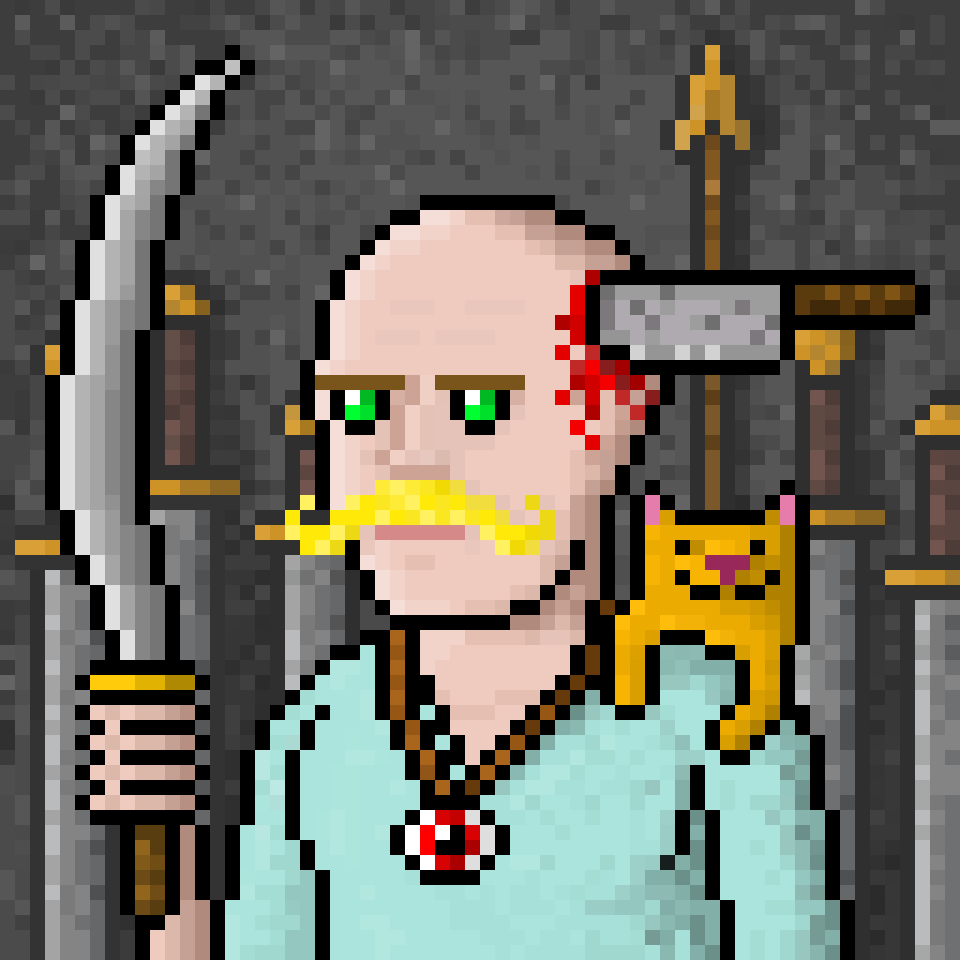 4Dr1LL1ONS40200's tweet photo. Cat of Doom mfer's 
@BitbonesNFT 
#bitbones #pixelnft https://t.co/bb9YtW83PH