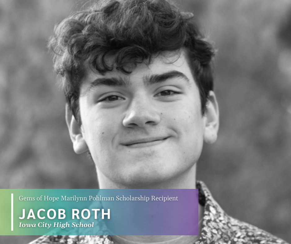 GemsofHopecr's tweet photo. Meet Jacob, one of our Gems of Hope Marilynn Pohlman Scholarship recipients!

Jacob is graduating from Mt. Vernon High School and plans to study Mathematics and Secondary Education in the fall. Congratulations, Jacob! https://t.co/wPWZXclPtB