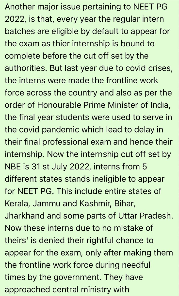 DrJsinghRajawat's tweet photo. Postpone neet pg 2022 @PMOIndia  @NBEMS_INDIA  @MoHFW_INDIA  @AyushmanNHA @DG_NTA  @NMC_IND  around 6000 interns loose their precious year by just one n half month. Please make it possible and postpone it. @ANI @PTI_News @ABPNews @TOIIndiaNews #AIMSA https://t.co/yx5HtQxCbc