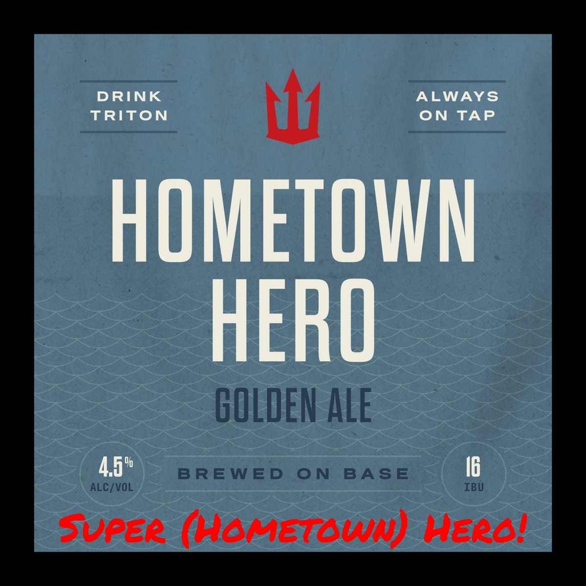 TritonBrewing's tweet photo. #FlashTapping! Wednesday, 3pm!
A little post-Easter deliciousness from the #BrewCrew!
Super (Hometown) Hero! An experiment featuring #HometownHero® Golden Ale ludicrously #dryhopped with Falconers Flight & #Citra Hops.
Super juicy, with citrus and pink grapefruit notes. https://t.co/UddT3lzxgg