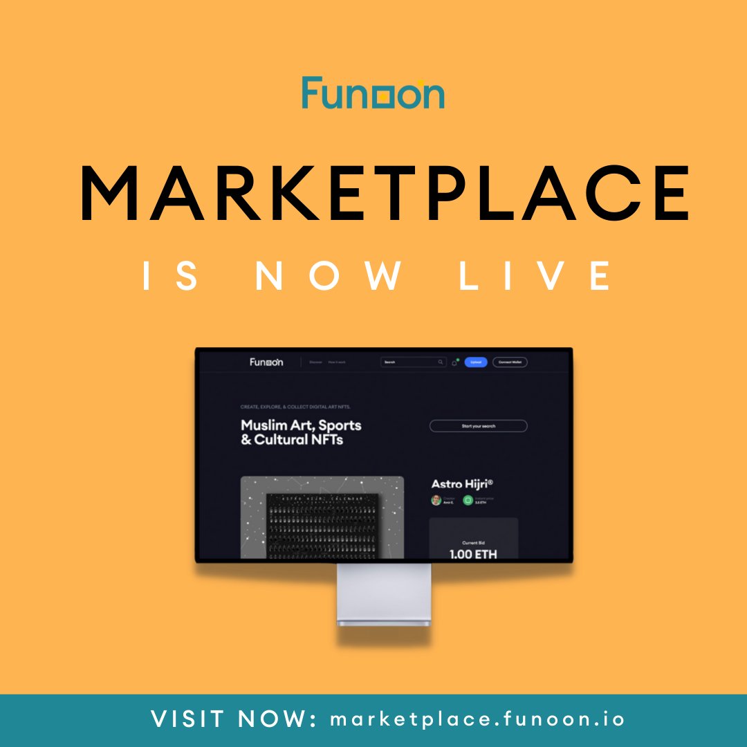 FunoonNft's tweet image. 📢 Funoon Marketplace is now LIVE! 

Head to our profile to visit the marketplace and buy NFTs today. 

#funoonnft #funoon #nft #crypto #ethereum #blockchain #cryptocurrency