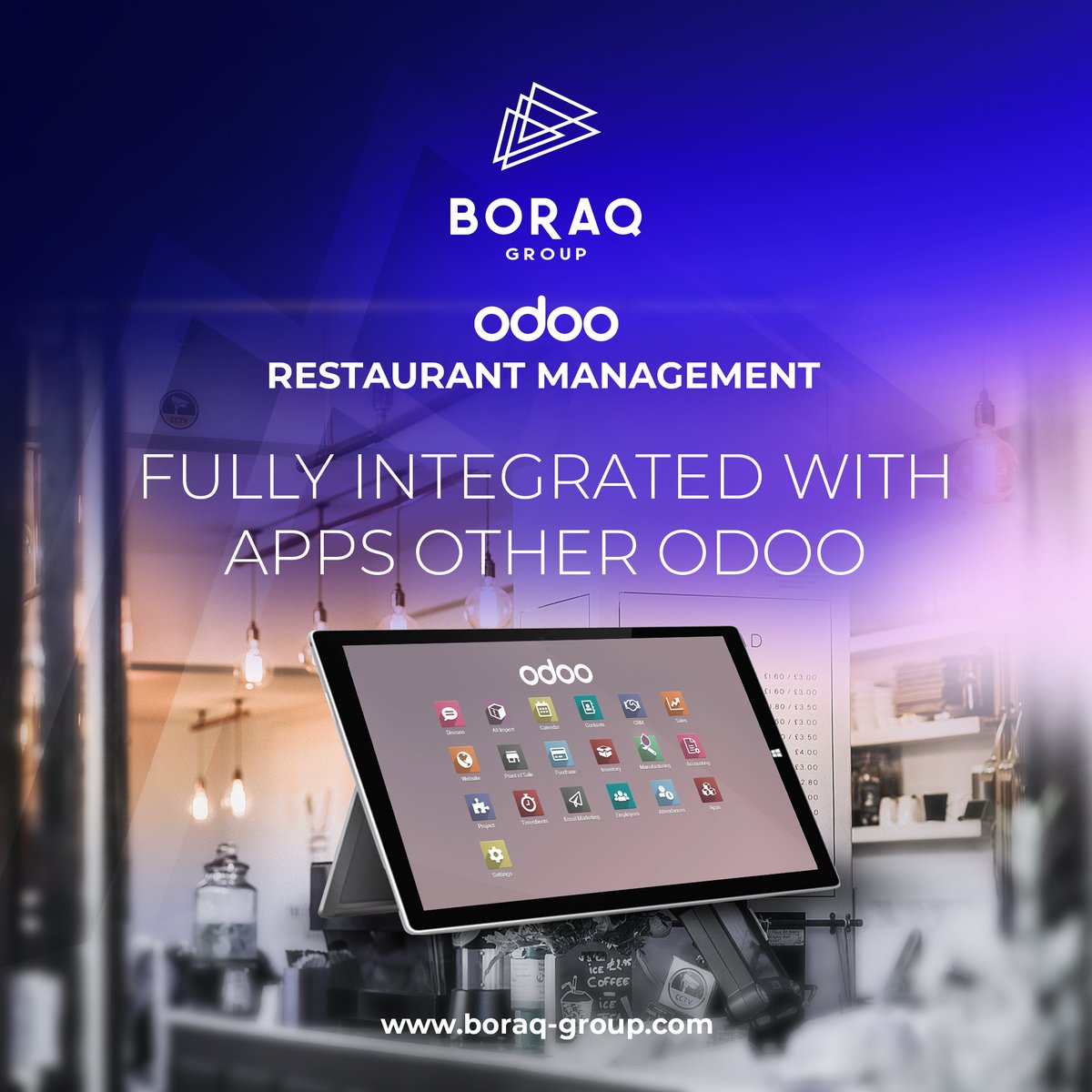 BoraqGroup's tweet photo. Fully integrated with other #Odoo Apps like #Inventory , #Sales , #eCommerce , and #EmailMarketing .

#أودو_مع_براق #OdooWithBORAQ #odoo https://t.co/k7cah2Hn08