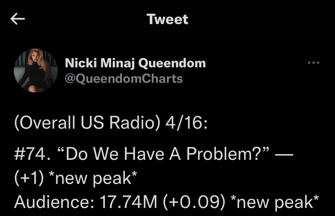 stansqueennick's tweet image. Barbs ! Do We Have A Problem is doing great on radio, has tik tok attention, multiple versions to stream and watch on YouTube ! We can easily get it back up on ITunes. This is a good thing to PUSH !