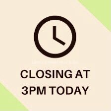 Your Daily MM Ops Update:  
We will close today at 3 PM for routine maintenance. We will reopen tomorrow at 11 AM.