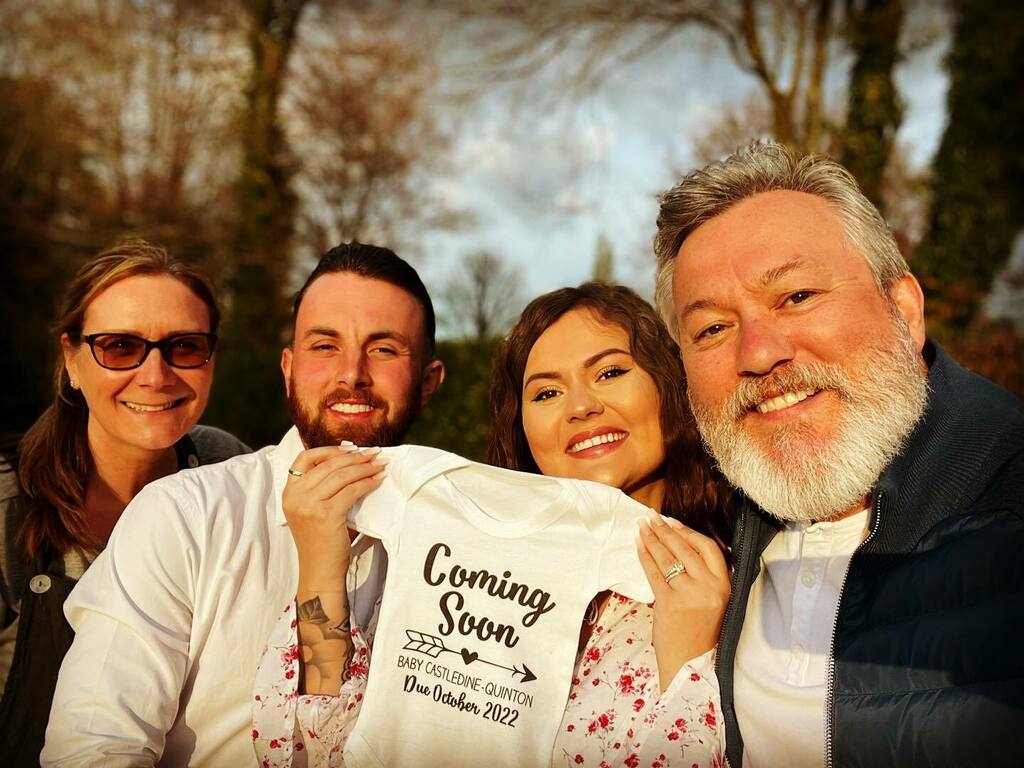 It’s not everyday you discover that you’re going to be a grandparent. Apparently I am not allowed to be “The G-Dog”. So pleased for you both ❤️@indiacastledine_quinton @davidcastledine_quinton #grandad #grandma #Gdog #grandpa instagr.am/p/CcgLd2CDY-S/
