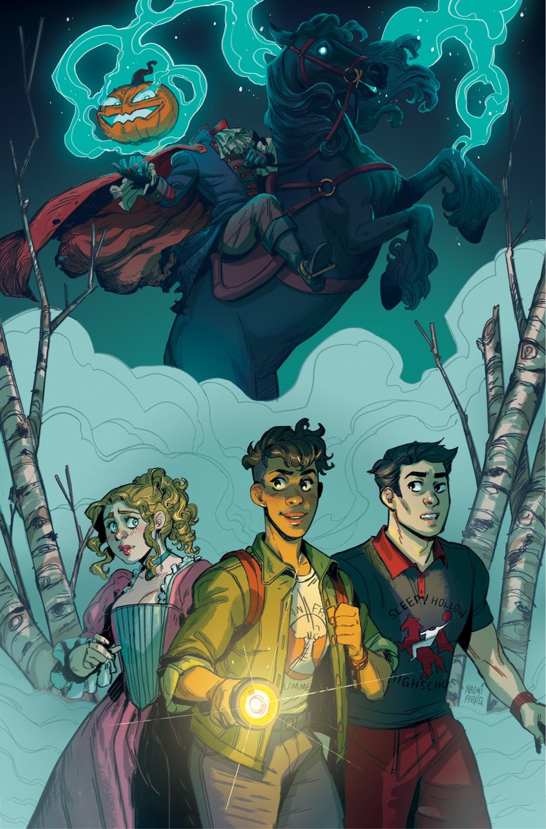 Freecomicbook's tweet photo. It's Sleepy Hollow meets queer romance from the co-creators of Lumberjanes in @boomstudios' Hollow Preview available on #FCBD22! 

We caught up with the creators to learn more about this title! Check out the interview here: https://t.co/OdtO0PJR6S https://t.co/NsFSCxDWfI