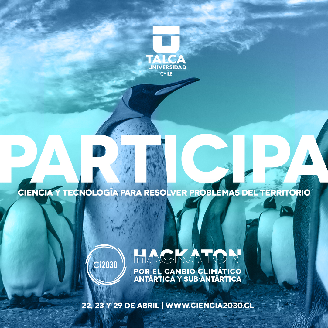 🔷 Te invitamos a participar este 22, 23 y 28 de abril en el evento "Hackatón por el Cambio Climático en la región Antártica y Subantártica" que se desarrollará desde las 9:00 a 19:00 hrs. en el CTA UTalca.

Organiza: Ciencia 2030
Más info ➡️ ow.ly/btpa50ILIFb