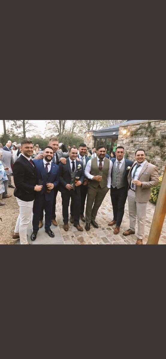 Great to have the boys back together yesterday. Thanks lads #wedding #🍺🍺
