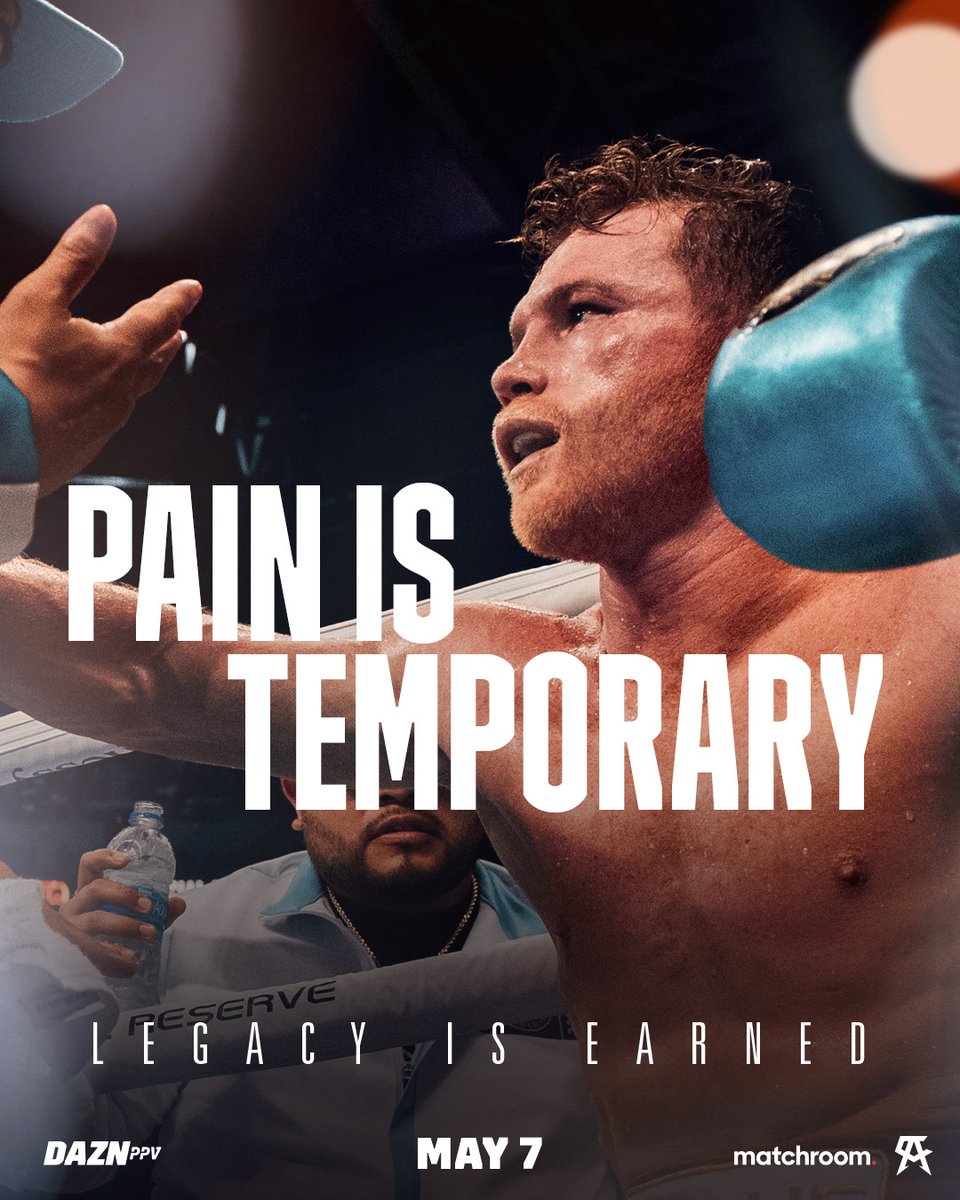 DAZNBoxing's tweet photo. Legacy will be earned on May 7 👑

#CaneloBivol https://t.co/zIlAg4GyXD