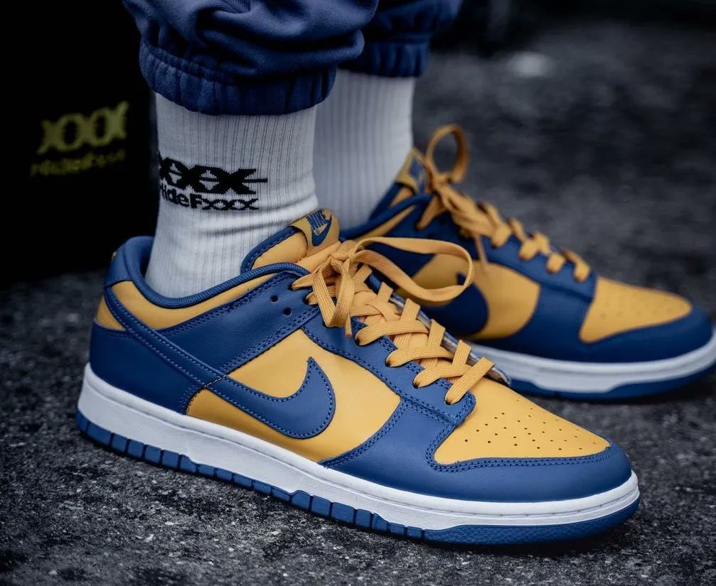 nike dunk low michigan 2021 on feet