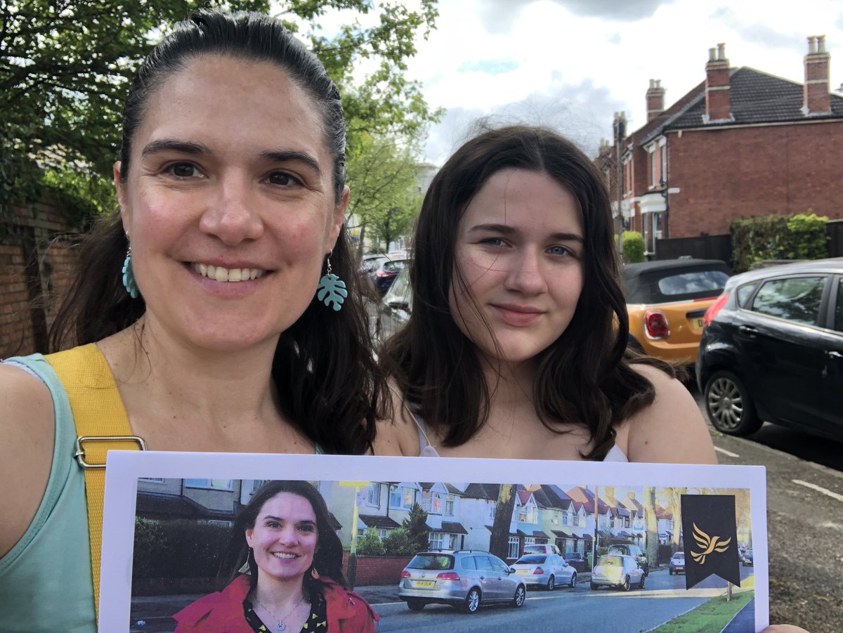 LibDemVix's tweet photo. Best campaigning day ever is when your little niece wants to help you ππΆππ Iβm such a lucky auntie and extremely grateful for her loving support ππ#VoteVix on 5th May π³ thank you!!! #LibDems winning in the best ward in #Cheltenham - St Peters of course π@cheltlibdems https://t.co/0t37JcmxOV