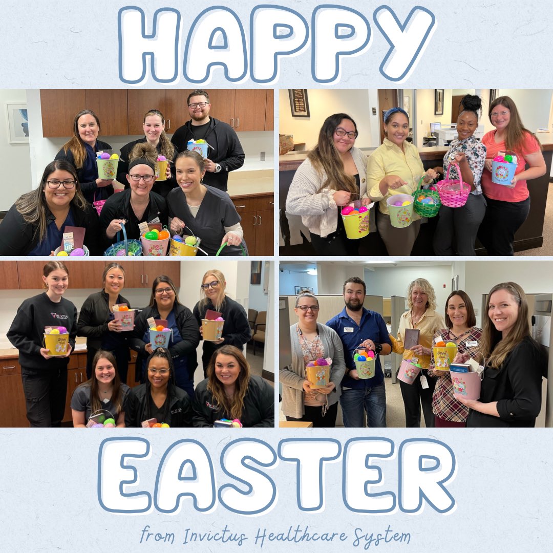 InvictusHealth2's tweet photo. He is risen!

We hope all of you had a blessed Easter ✝️ Our staff was lucky enough to receive an awesome Easter basket from our owners and a three day weekend to celebrate! https://t.co/DSEjVgxhll