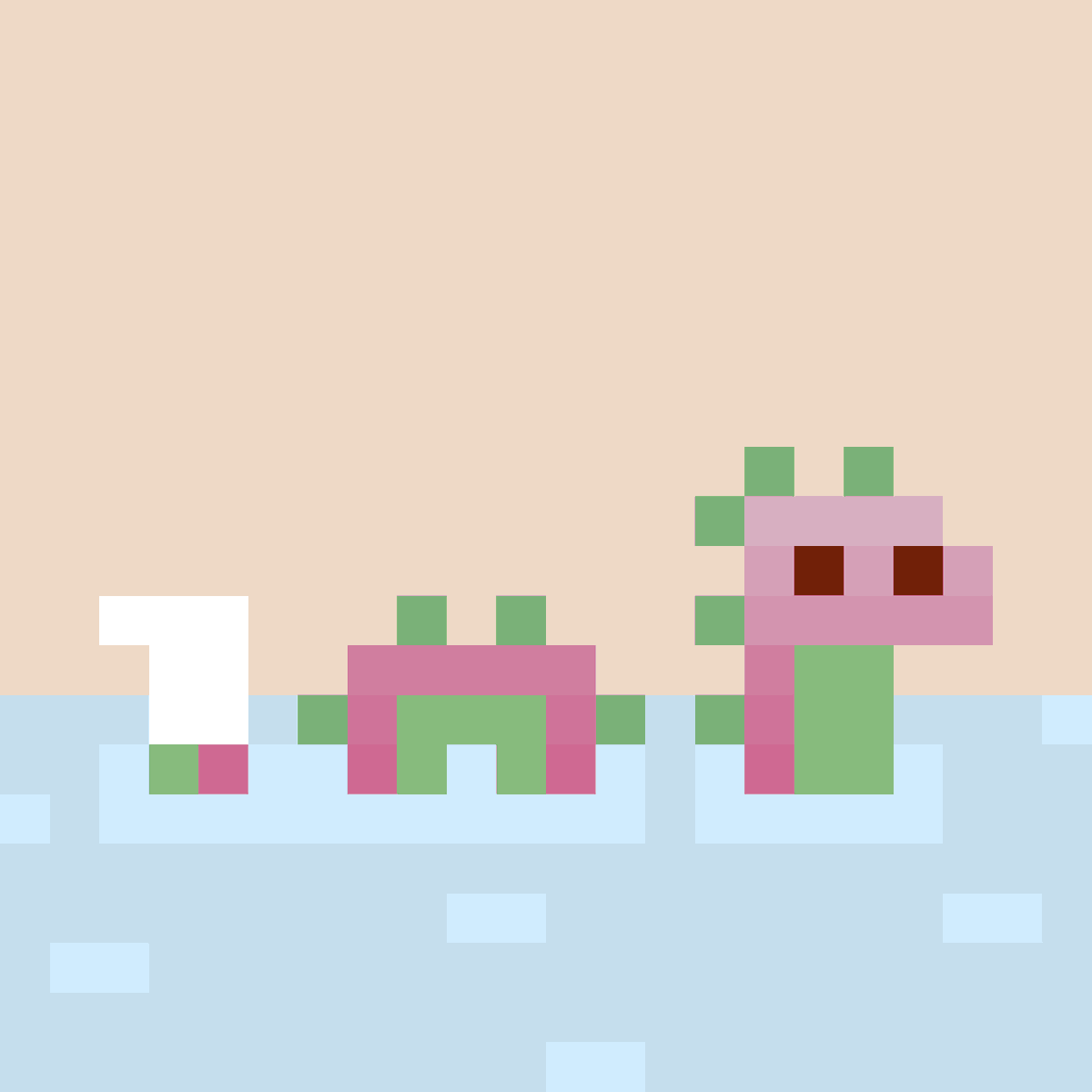 Introducing:
🐍tiny serpents🐍 

Based on the world of <a href="/tinydinosnft/">tiny dinos</a>! 

The dinos rule the land, but what lurks out at sea will make your skin crawl!

Will you be a Swamp King, a sword-wielding Ninja, or maybe just chillin with your lucky tube sock on?

#tinydinos 
<a href="/tinydinosnft/">tiny dinos</a>