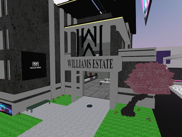 “Custom 3 Story Building 
Cannabis Dispensary
Art Gallery
Retail Store” - at Stevie Williams Skate Gallery - by ForeXKammer cryptovoxels.com/play?coords=NE…