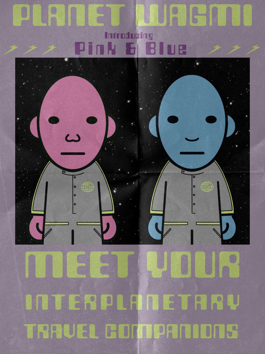 planetWAGMI's tweet photo. Have you met Pink &amp; Blue?

if you haven’t, you’re early.

RT, like &amp; follow for WL

#NFTs #NFTgiveaway #Whitelist https://t.co/Jbc6r6Mxo6