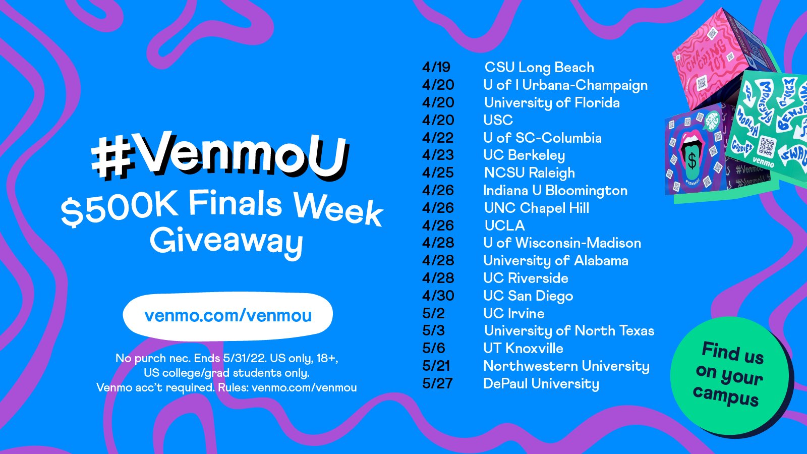 Venmo on Twitter "🗣️ Pencils down! We’re giving out a total of 500K