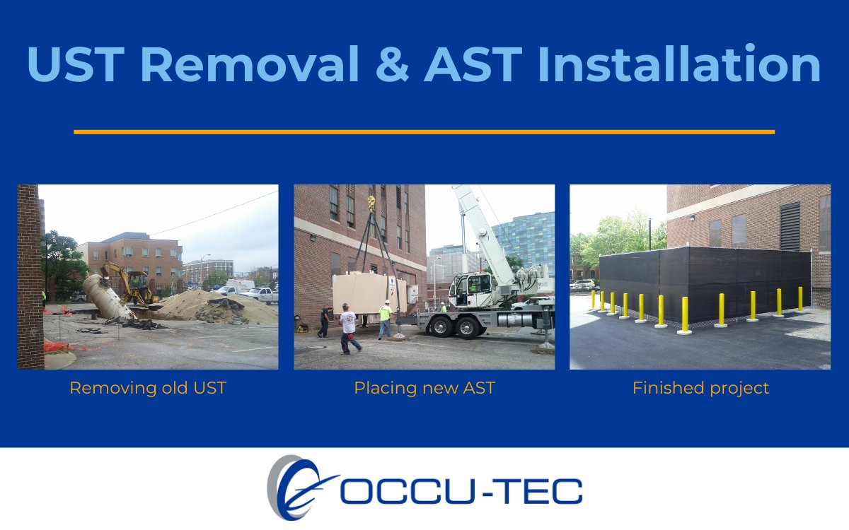 Out with the old, and in with the new! 

Photos from a project where we removed an outdated underground storage tank and replaced it with an aboveground storage tank. 

#fuelstorage #fuelmanagement