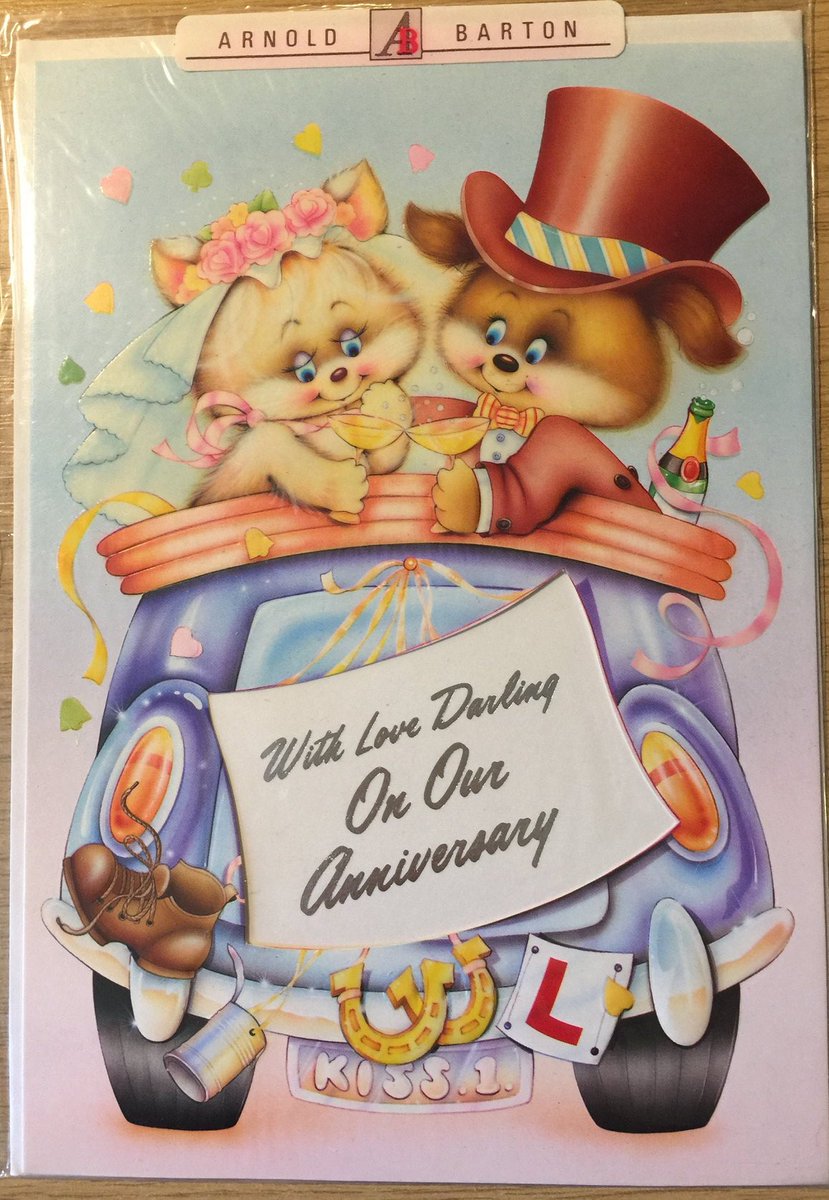WatsonsVintage's tweet photo. These ADORABLE Retro Anniversary Cards are just £3.50 each in my #etsyshop : RARE Vintage/Retro Circa 1970s 'With Love Darling On Our Anniversary' Card with Cute Dog and Cat Bride &amp; Groom Design - #RetroLoverCard https://t.co/4PQ6fv4cuB #Rare #1970s #Vintage #AnniversaryCard https://t.co/Uargl0KttI